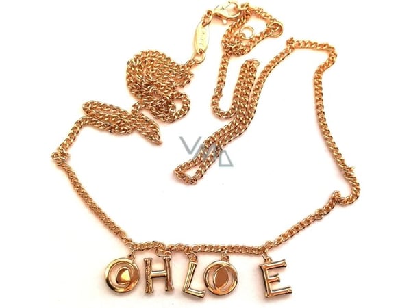 Chloe halssmykke, gull, for kvinner