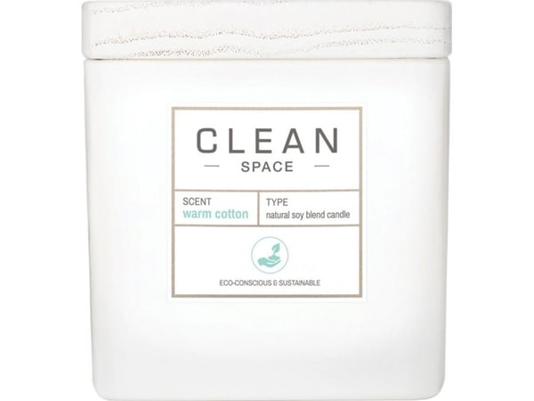Clean Space Warm Cotton doftljus, 227 g