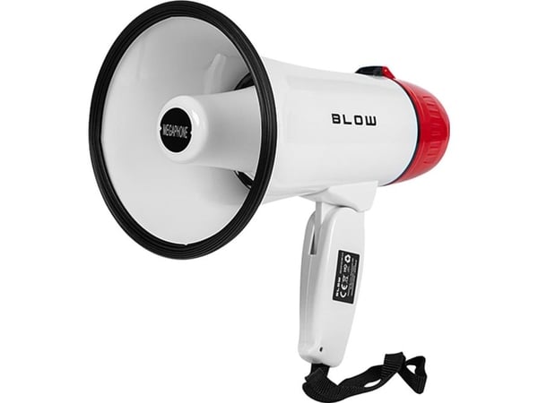 Blow megafonmikrofon MP-515 håndholdt horn m. opptak