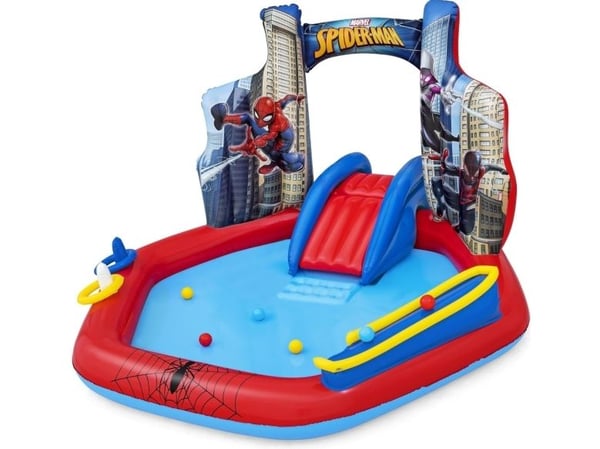 Bestway 98793 / 23, Oppblåsbart spillsenter, 2 år, Plast, Polyvinylklorid (PVC), Blå, Rød