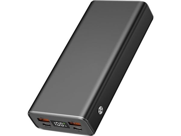 2GO Alu 20, 20000 mAh, Power Delivery, 42,5 W, Sort