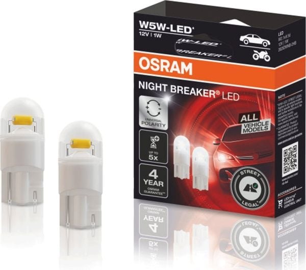 Osram Night Breaker LED - W5W Bilpærer - ECE-godkjent