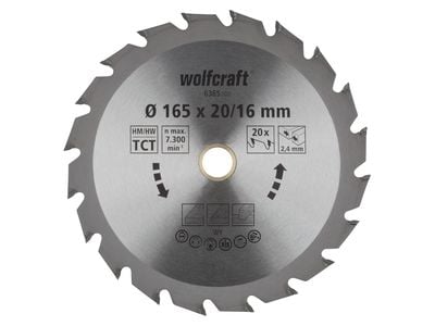 wolfcraft GmbH 4006885635500, Trä, 12,7 cm, 1,27 cm, Tungsten Carbide Tipped (TCT), 10000 RPM, 2,4 mm