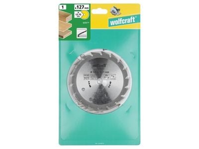 wolfcraft GmbH 4006885635500, Trä, 12,7 cm, 1,27 cm, Tungsten Carbide Tipped (TCT), 10000 RPM, 2,4 mm