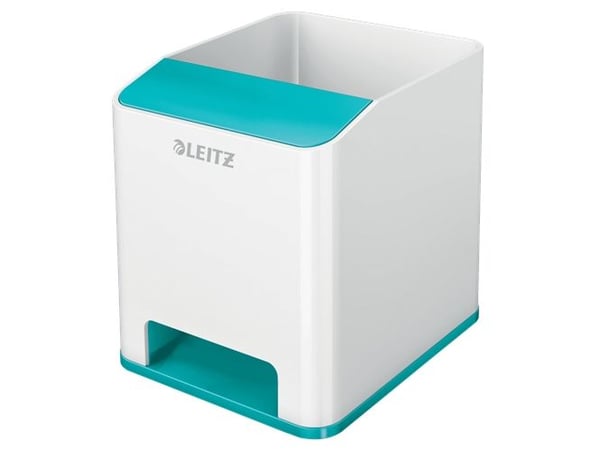 Leitz WOW Sound - Blyantholder - polystyren (PS) - isblå