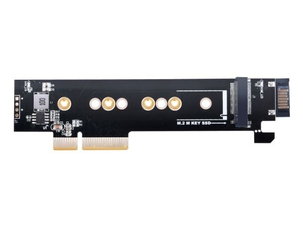 Silverstone SST-ECM28 M.2/SATA-sovitinkortti, PCIe 4.0, 1x M-Key, 1x SATA