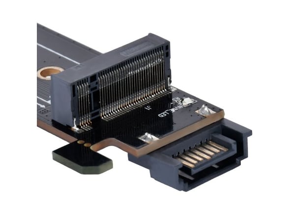 Silverstone SST-ECM28 M.2/SATA-sovitinkortti, PCIe 4.0, 1x M-Key, 1x SATA