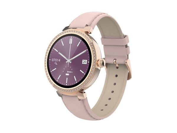 DENVER SWC-342 - Smartklokke med stropp - rose - display 1.2" - Bluetooth