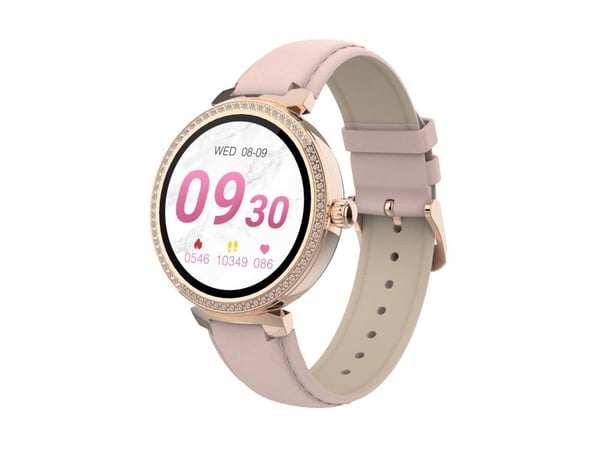 DENVER SWC-342 - Smartklokke med stropp - rose - display 1.2" - Bluetooth