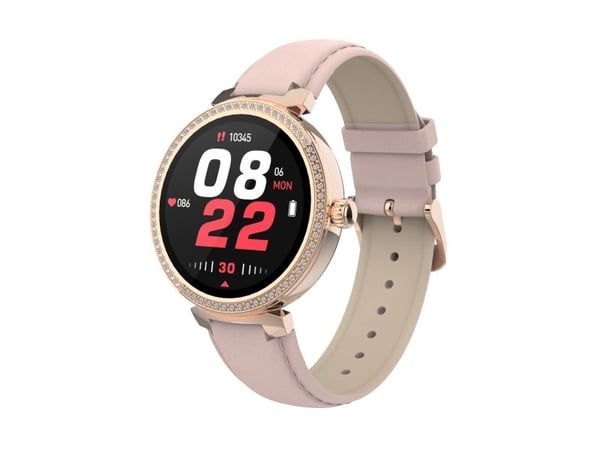 DENVER SWC-342 - Smartklokke med stropp - rose - display 1.2" - Bluetooth
