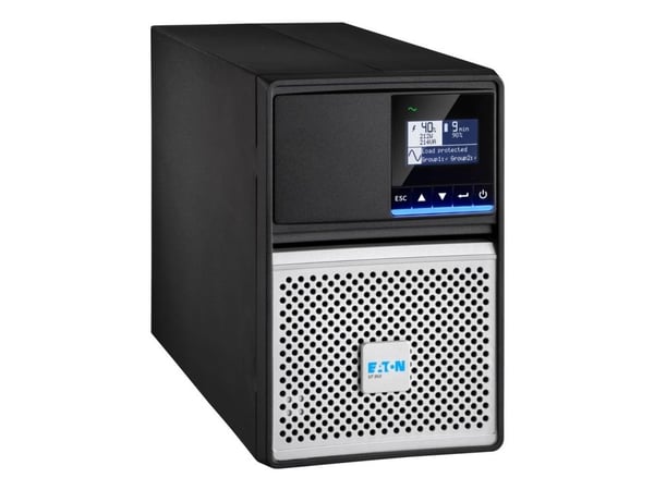 Eaton 5P 850i - Gen 2 - UPS - tårn - AC 200/208/220/230/240 V - 680 watt - 850 VA - enkeltfase - 7 Ah - RS-232, USB - utgangskontakter: 6 - svart/sølv