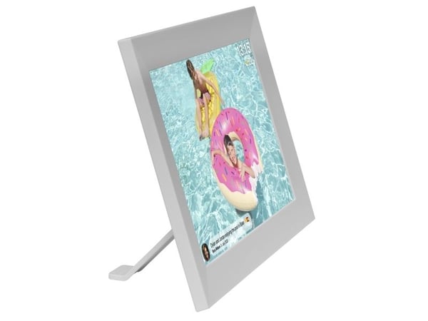 DENVER FRAMEO PFF-1024WMK2 - Digital fotoramme - 1 GB RAM - 16 GB - 10.1" - 1280 x 800 - hvit