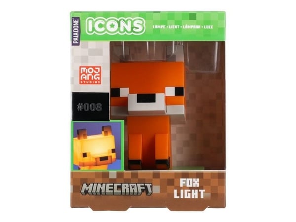 Paladone Icon Minecraft Fox - Dekorasjonslampe - varmglødslys - oransje