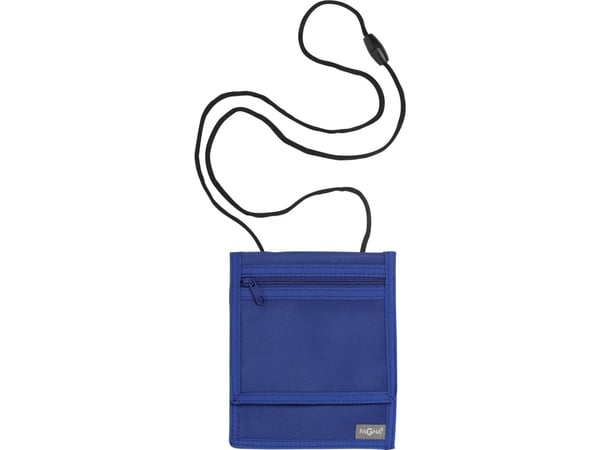 Pagna 99508-06, Baklomme, Frontlomme, Glidelåslomme, 2 lommer, Blå, Monokromatisk, Nylon