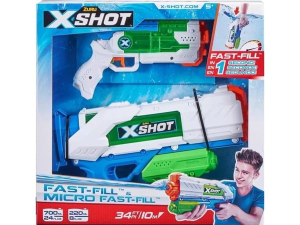 XSHOT vannpistol-sett Fast-Fill og Micro Fast-Fill, 56225