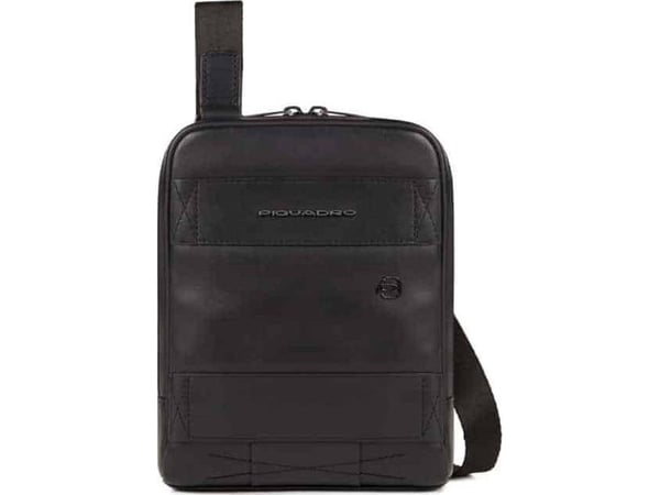 Piquadro, Obidos, Crossbody Bag, Black, 17 x 22 x 5.00 cm