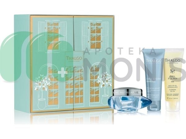 Thalgo gaveeske: Oppvåkning på havet, cleanser, rensende gel for ansiktet 50 ml + Cold Cream Marine, soothing cream for ansiktet 50 ml + Cold Cream...