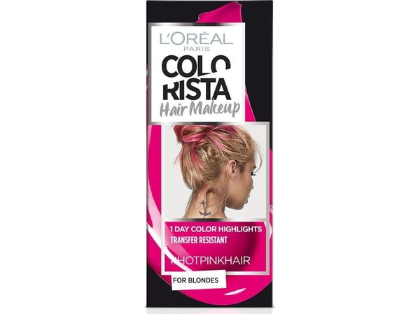 L’Oréal Paris Colorista Hair Makeup, semi-permanent hårfarge #HOTPINKHAIR, 30 ml