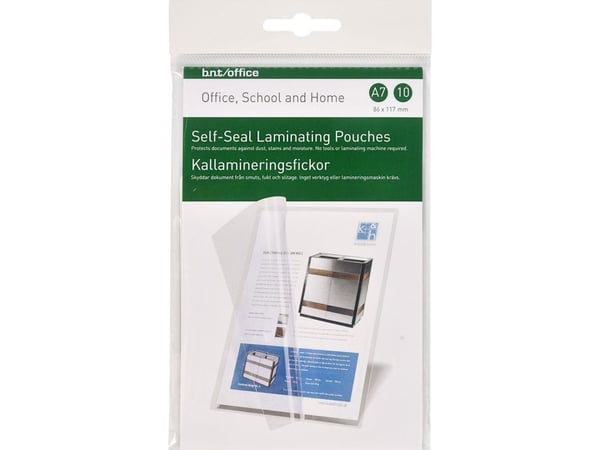 Selvlamineringslommer A7 10stk