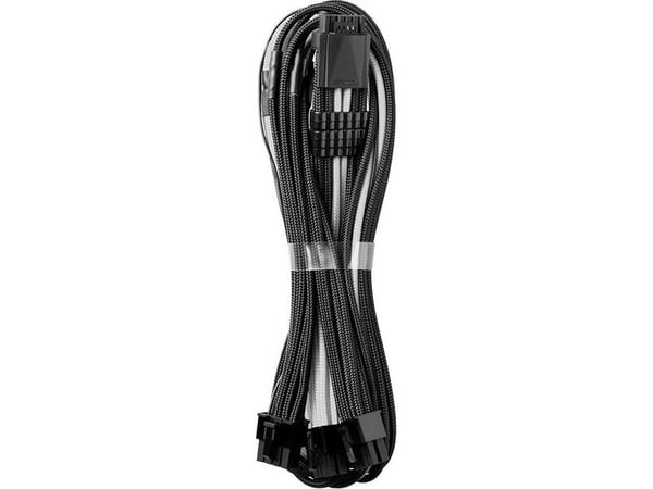CableMod C-Series PRO ModMesh Sleeved 12VHPWR StealthSense - Strømkabelsett - svart/hvit