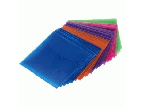 Hama CD-ROM/DVD-ROM Protective Sleeves 50, 50 levyt, Monivärinen, 170 mm, 135 mm, 42 mm, 290 g