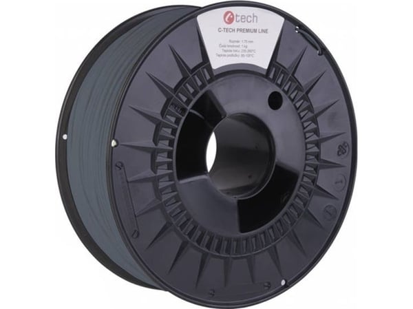 C-Tech C-TECH Tulostuslanka (filamentti) PREMIUM LINE, PLA, harmaan sininen, RAL7031, 1,75mm, 1kg