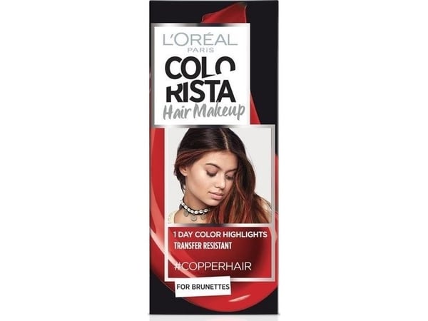L’Oreal Paris Colorista hårmakeup Copper Hair, semi-permanent hårfarge, 30 ml