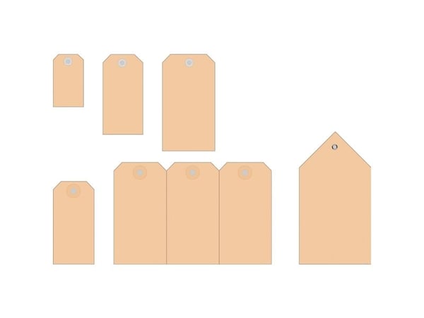 HERMA - Kartong - glattbrun - 48 x 95 mm 1000 stk etiketter