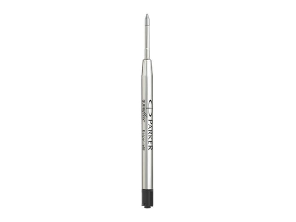 Parker Quinkflow, Sort, Medium, Sort, Sølv, Kulepenn, 10 stykker, Blister