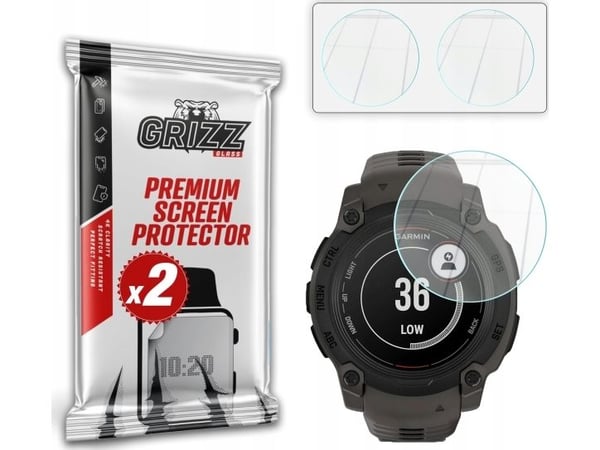 GrizzGlass Hybridilasi Garmin Instinct E 40mm -laitteelle