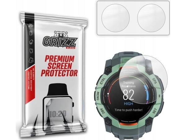 Matt folieskjermer GrizzGlass PaperScreen til Garmin Instinct 3, 50 mm