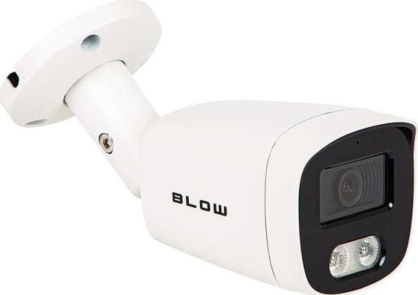 IP-kamera Blow 77-856# IP-kamera 8 MP BL-I8HL28BWM/PoE hvit rørformet med mikrofon og hybridlight