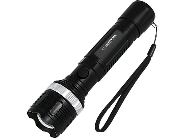 Esperanza Epione L, Hand flashlight, Black, Buttons, LED, 1 lamp(s), 1 W