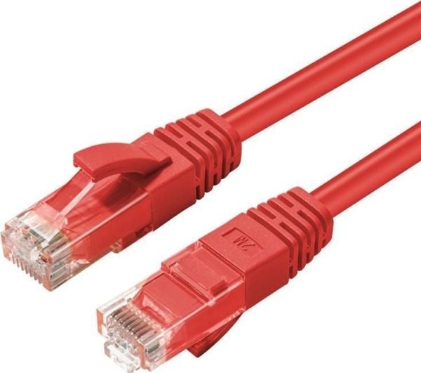 Microconnect MC-UTP6A003R verkkokaapeli Punainen 0,3 m Cat6a U/UTP (UTP)