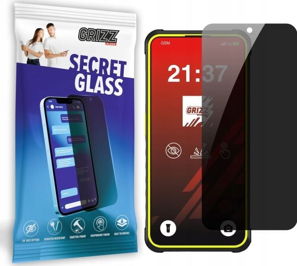 Personvernslipp GrizzGlass SecretGlass for Ulefone Armor X31 Pro
