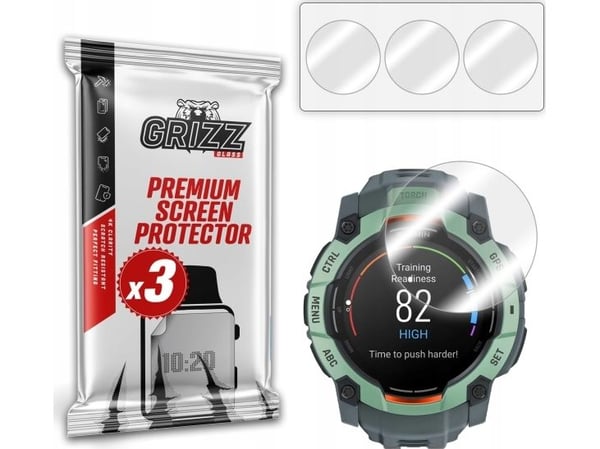 GrizzGlass Hydrofilm hydrogelfilm for Garmin Instinct 3 50 mm