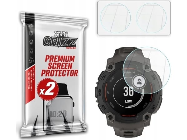 GrizzGlass hybridglass til Garmin Instinct E 45mm