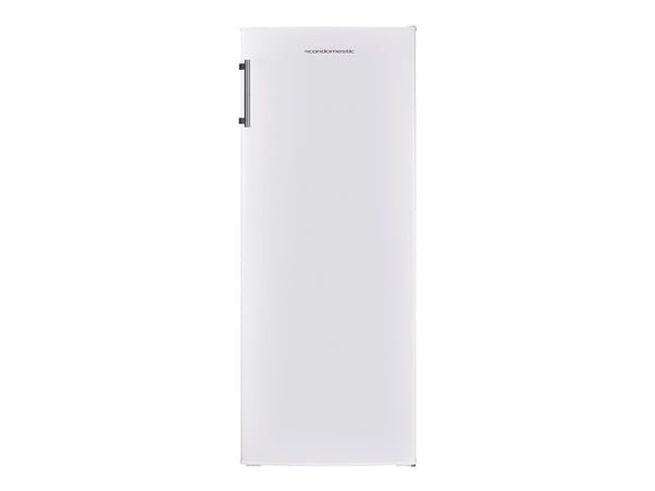 Scandomestic RFF242WE - Kjøleskap - bredde: 54.5 cm - dybde: 55.5 cm - høyde: 143 cm - 242 liter - Klasse E - hvit