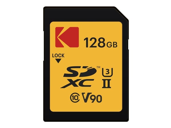Kodak ULTRA PRO - Flash-minneskort - 128 GB - Video Class V90 / UHS-II U3 / Class10 - SDXC UHS-II