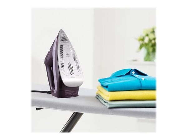 Braun TexStyle 7 Pro SI 7181 VI - Dampstrykejern med automatisk slukking - såleplate: EloxalPlus FreeGlide 3D - 3100 W - fiolett