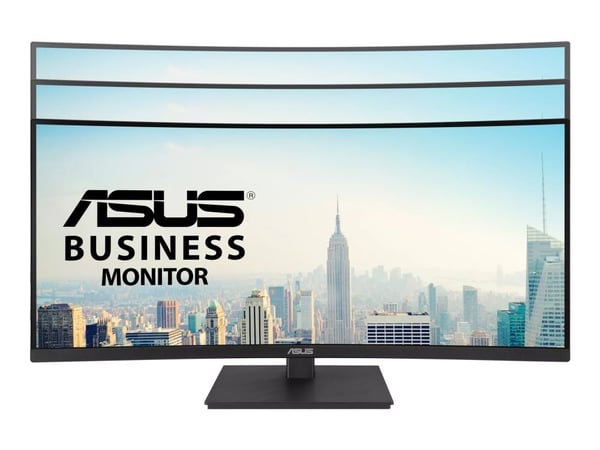 ASUS VA34VCPSR - LED-skjerm - kurvet - 34" - 3440 x 1440 @ 100 Hz - VA - 300 cd/m² - 3000:1 - HDR10 - 4 ms - HDMI, DisplayPort, USB-C - høyttalere ...