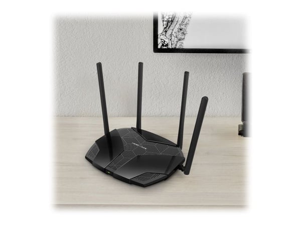 Mercusys MR70X - Trådløs ruter 3-portssvitsj - 1GbE - Wi-Fi 6 - Dobbeltbånd