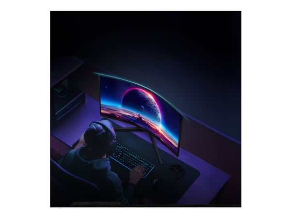 Samsung Odyssey G5 S32CG552EU - G55C Series - LED-skjerm - gaming - kurvet - 32" - 2560 x 1440 QHD @ 165 Hz - VA - 300 cd/m² - 2500:1 - HDR10 - 1 m...