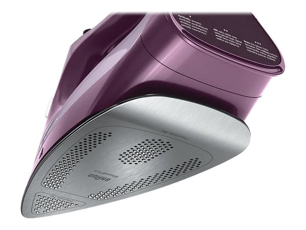 Braun TexStyle 7 Pro SI 7181 VI - Dampstrykejern med automatisk slukking - såleplate: EloxalPlus FreeGlide 3D - 3100 W - fiolett