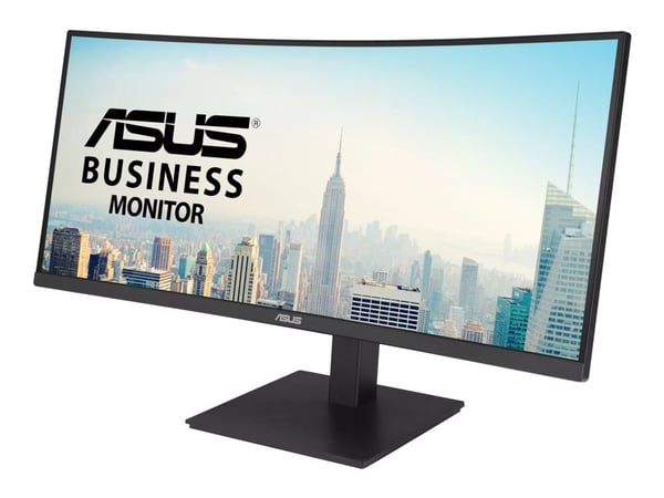 ASUS VA34VCPSR - LED-skjerm - kurvet - 34" - 3440 x 1440 @ 100 Hz - VA - 300 cd/m² - 3000:1 - HDR10 - 4 ms - HDMI, DisplayPort, USB-C - høyttalere ...