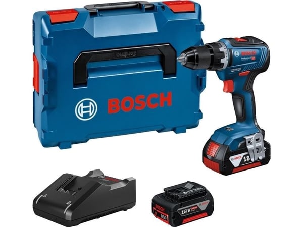 Bosch GSR Professional 18V-55 - Drill/driver - trådløs - 2 hastigheter - nøkkelfri borhylse 13 mm - 55 N·m - 2 batterier - 18 V