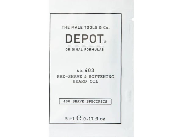 Depot barberingsolje før barbering 403 Sweet Almond 5 ml