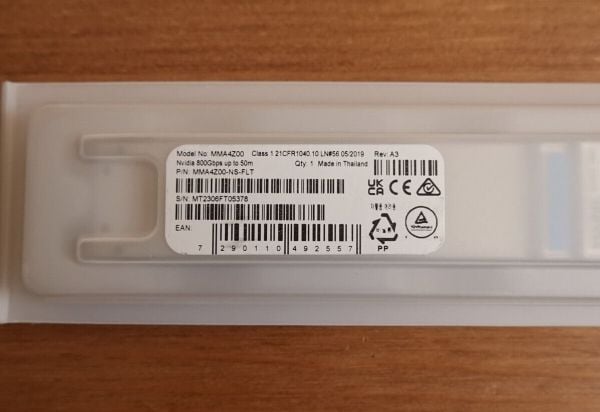 NVIDIA - OSFP sändar-/mottagarmodul - 800 Gigabit Ethernet - 2 portar - MPO-12/APC multiläge - upp till 50 km - 850 nm