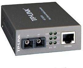 TP-Link MC100CM - Fibermedieomformer - 100Mb LAN - 10Base-T, 100Base-FX, 100Base-TX - RJ-45 / SC flermodus - opp til 2 km - 1310 nm