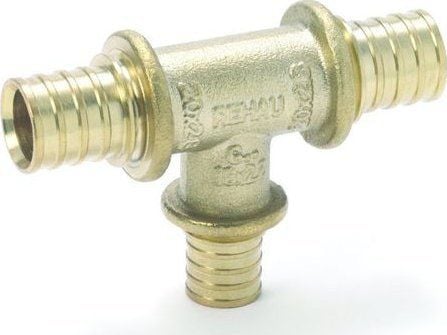 Rehau T-stykke, redusert gren 50-40-50 RAUTITAN LX messing Rehau T-stykke, redusert gren 50-40-50 RAUTITAN LX messing